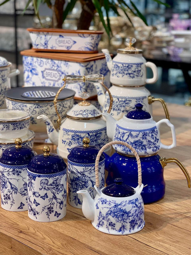 سری کامل پذیرایی از کالکشن blue spring محصول miss Betty ترکیه کپی