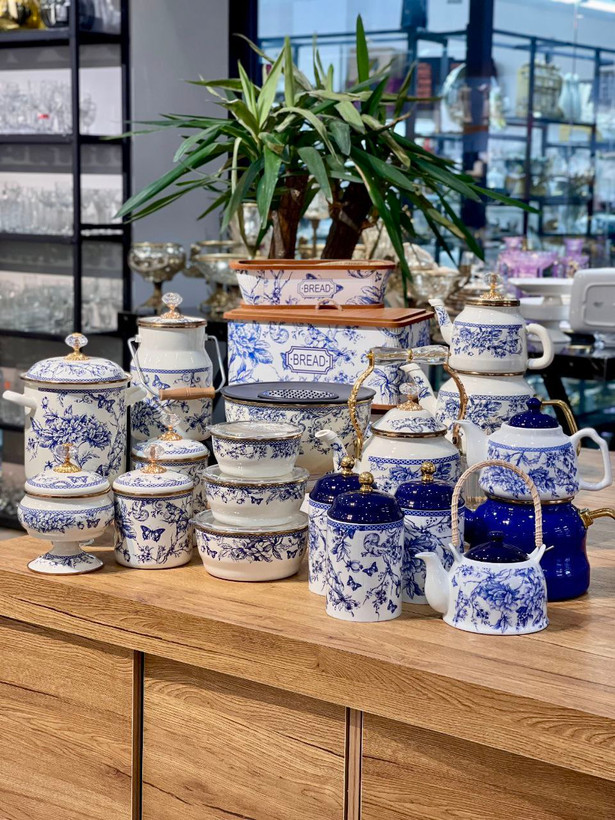 سری کامل پذیرایی از کالکشن blue spring محصول miss Betty ترکیه کپی