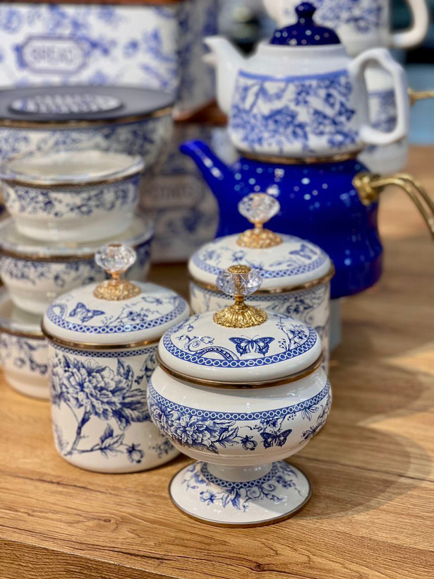 سری کامل پذیرایی از کالکشن blue spring محصول miss Betty ترکیه کپی