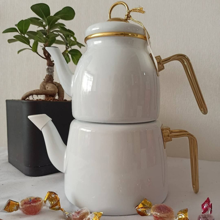 کتری و قوری لعابی گرانیتی وارداتی
