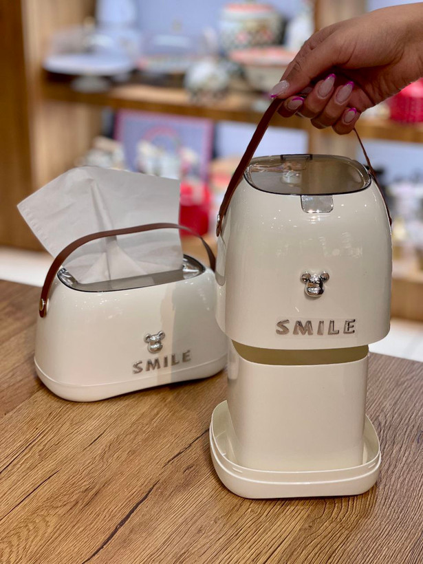 شارژ مجدد سطل رومیزی و جادستمال دسته دار SMILE محصول باکیفیت وارداتی