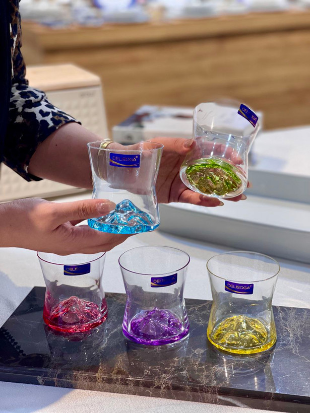 نیم لیوان کوه یخ محصول وارداتی Deli Glass