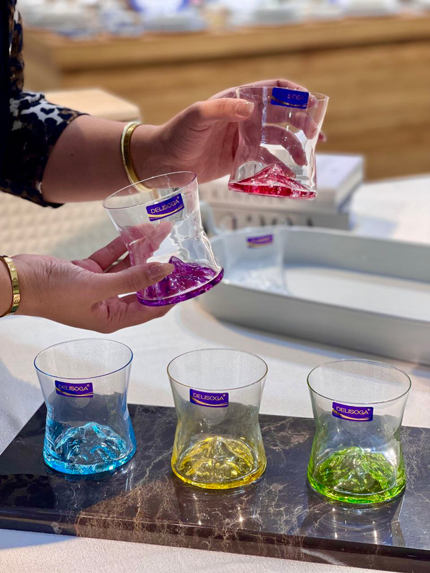 نیم لیوان کوه یخ محصول وارداتی Deli Glass