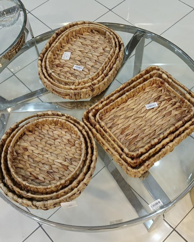 سینی حصیری سه تایی محصول درجه یک وارداتی