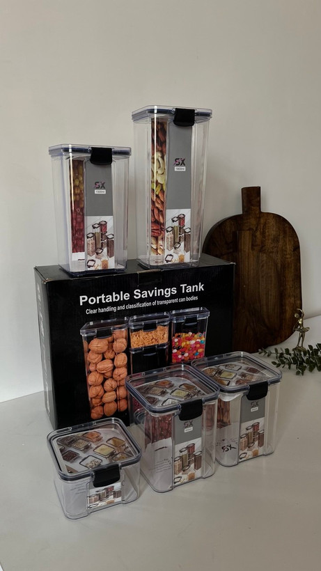 شارژ چندین باره ست حبوبات نگهدارنده 5تایی محصول باکیفیت وارداتی P O R T A B L E