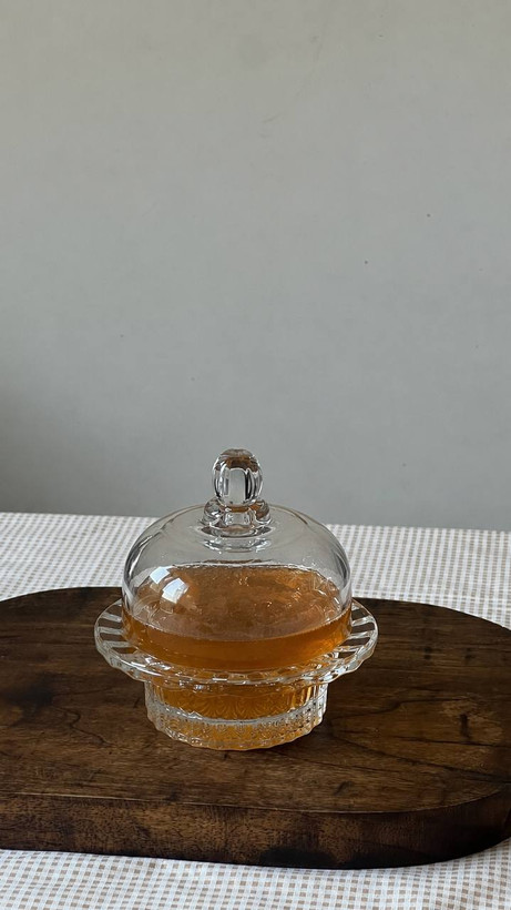 کره خوری و پنیر خوری کریستالی وارداتی فوق العاده شفاف